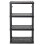 4-Shelf Storage Unit Black 32x14x54.5 in Medium Duty 7