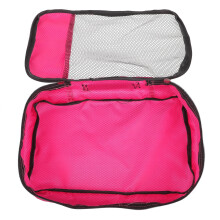 Rosy Rectangular Zipper Luggage Organizer Bag 1 Piece