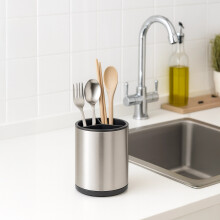 Stainless Steel Utensil Holder 2-Pack 6.7x4.7 Inch