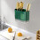 Wall-Mounted Tableware Basket Hollow Utensil Holder 6