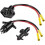 Drag Motor Plug, 12V-24V 8 Gauge 2 Wire Trolling Motor, Universal Boat Motor Quick Connection Socket 2