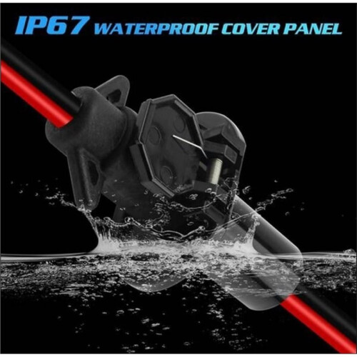 Drag Motor Plug, 12V-24V 8 Gauge 2 Wire Trolling Motor, Universal Boat Motor Quick Connection Socket 2