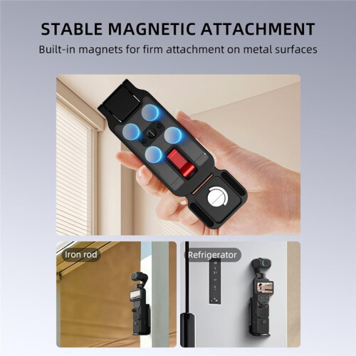 BRDRC Magnetic Quick Release Tripod for  Pocket 4P/4/3 for   Ultra FoldableTripod with Hidden Hook 1