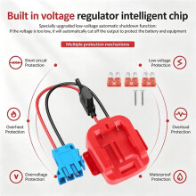 Adaptador Power Wheels para Carros de Brincar para Peg-Perego com Conector de Fio para Bateria Li-Ion para 20V, B