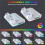 Cooling Stand for PS5/Slim/Pro with Dual Controller Fast Charging Dock, RGB Lighting, Game Disc Storage Rack 3