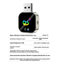 Trådlös Carplay för Android AUTO 2in1 AI Box Adapter Platsfinder Funktion Bluetooth5.0+WiFi Från Kabel Till Trådlös Carplay B