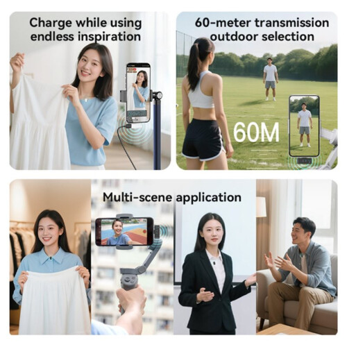 Wireless Lavalier Microphone Type-C Recording Noise Reduction Voice Portable for Live Streaming Vlogging Interviews 2