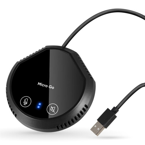 USB Speakerphone Microphone Speakers Micro Go Conference for Leading Platforms Plug and Plays for Seamless Communication 2