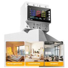 KWS-306L Three-Phase 4 Wire Guide Rail Meter Meter Power Meter AC 85-290V 80A Electricity Meter with RF485