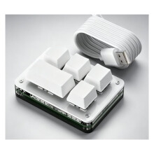 Programmeerkbare Mechanische 5Toetsen RGB Sneltoetsenbord, Macro Pad Aangepast Bedraad Gaming Toetsenbord