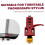 Red Turntable Headshell with AT-3600L Magnetic Cartridge Stylus Pre-Mounted for LP Vinyl Turntable Phonograph A 6