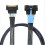 Slimline SAS MCIO SFF-8654 8I 5.0 74P PCIE to MCIO Server Connecting Cable High Speed Cable Server Data Cable 50CM 6