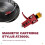 Red Turntable Headshell with AT-3600L Magnetic Cartridge Stylus Pre-Mounted for LP Vinyl Turntable Phonograph A 5