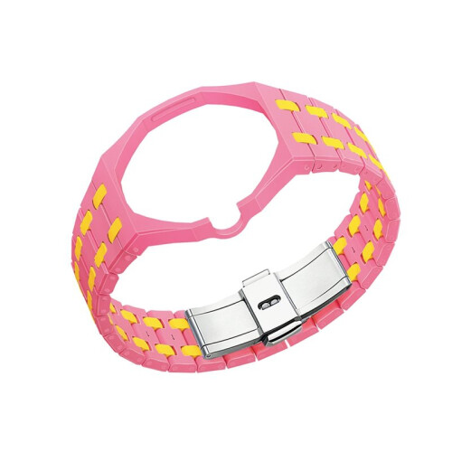 Integrated Silicone Watch Strap with Butterfly Clasp for  X AP  Two-Tone Replacement Wrist Band 2