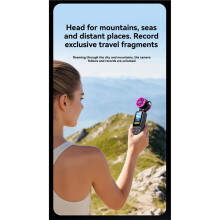 2-in-1 1080P Action Camera with Cooling Fan 180 Handheld Pocket Camera HD Vlog Gimbal Camera with 128G Card A