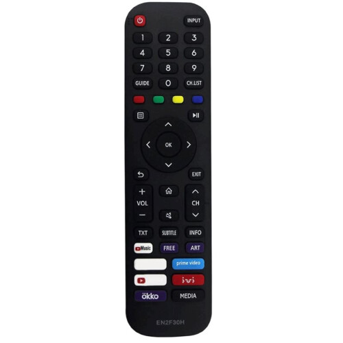 EN2F30H Replace Remote Control for   TV 43A7100F 65H6G 55A7300F 55A7500F