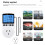 Timer Socket Thermostat Multi-Function Temperature Controller Outlet with Timer  Sensor Probe Heating Cooling AU 2