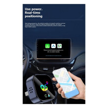 Draadloze Carplay Adapter voor Android AUTO 2in1 AI Box Locatie Finder Functie Bluetooth5.0+WiFi Bedraad Naar Draadloze Carplay A