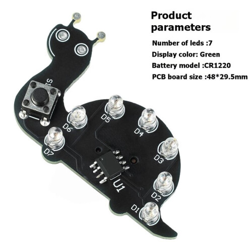 DIY Soldering Learning Kit with LED Shell Flow Light SMD SMT Learner Solder Kit for Electronics Enthusiasts 2