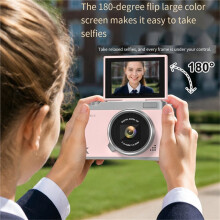 32G Digitalkamera 4K HD Kinderkamera 48MP Autofokus Vlogging-Kamera 2,4 Zoll Retro-Mode Tragbare Videokamera B