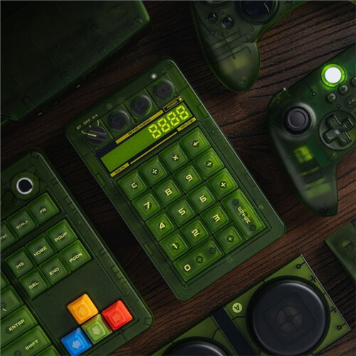 8Bitdo Retro18 Mechanical Numeric Keypad with Wireless Mouse with Charging Dock Tri-Mode Connectivity for PC Android Gaming 2