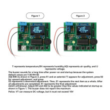 Air Quality Detection DIY Kit with Temperature, Humidity, Voltage, CO, Flame, and Human Body Induction Sensors DC5V