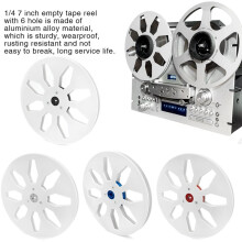 1/4 7 Inch Takeup Reel 8 Hole Universal Open Reel Sound Tape Empty Reel Open Reel Audio Takeup Reel for Recording D