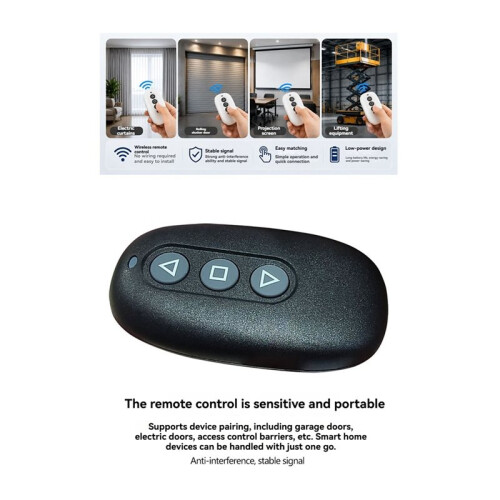 433MHz Remote Control Universal Cloner Remote Control 1527 Learning Code for Gate Garage Door Forward-Reverse Motor B 2