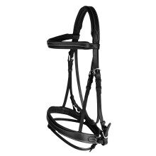 (Cob, Black) Whitaker Venice Leather Horse Bridle With Reins