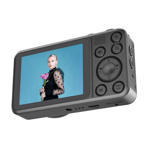 Câmera Digital CCD 4K 64MP Pixel 18X Zoom Câmera de Fotografia Câmera Selfie Câmera Dual Tela IPS de 2.8//1.83 Polegadas A