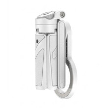 Treppiede Magnetico per Telefono JJ03S, Supporto per Telefono Wireless, Treppiede da Tavolo per Selfie Stick con Telecomando per Livestreaming Bianco
