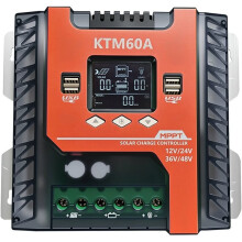 MPPT Zonnecontroller, 12V 24V 36V 48V Systeem 60A, Fotovoltaïsche 150V Ingang voor AGM, Gel, Wateronderdompeling en Lithium