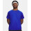 Under Armour UA Textured Short Sleeve Tee Royal/Black UK L 1