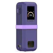 Siliconfodral för Prime Power Bank 20K 220W (A110B/A110G) Reseskyddande Fodral, Endast Fodral (Lila)