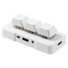 3 Keys Wireless Macro Keypad, RGB Mechanical Programmable Keyboard USB 2.4G