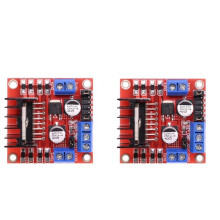 2 Stuks L298N Driverbord Module 25W Hoge Vermogen L298 Motor Driver voor Slimme Auto Robot Breadboard