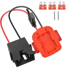 Adaptateur Power Wheels pour Voitures à Pédales avec Connecteur Filaire pour Batterie Li-Ion pour Black + Decker 20V, A
