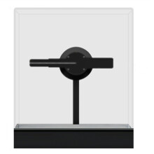 Regalo de Cumpleaños de Holograma 3D Escritorio USB 5V Caja Holográfica Animación AI Robot Pantalla Transparente 23x20x7cm