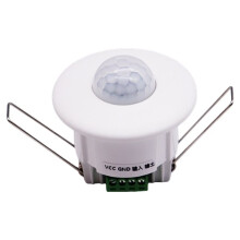 12V-24V Silent Dry Contact Ceiling Embedded Infrared Human Body Motion Sensor , for Reed Signal