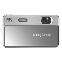 Sliding Digital Camera CCD 4K HD Campus Camera for Photos & Recording with Integrated Student Card Machine Silver