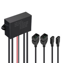 Dual USB och Type-C Strömförsörjningsmodul 30W 36W PD-Omvandlare för Bilar 8V-32V Till 12V