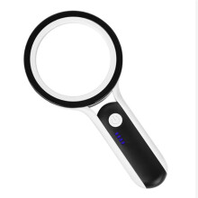 Reading Magnifier 30X Handheld Magnifying Glasses USB Rechargeable Loupes with 24 LED Light for Repairing