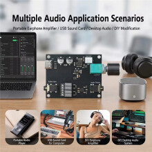 MAX97220 Stereo Hoofdtelefoonversterker Module 3.7V-5V Hoge Fidelity Audio Board met Type-C Dubbele Voeding voor DIY