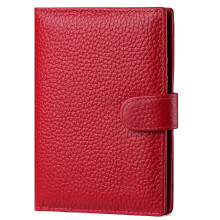 Genuine Leather Passport Holder Ultra-Thin with Cash and