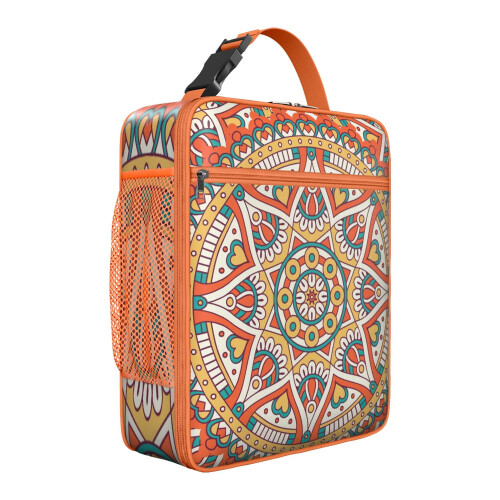 Reusable Thermal Lunch Tote Mandala Design 1 Pack