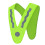 Kids High-Visibility V-Shaped Reflective Vest Yellow 1