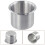 Stainless Steel Recessed Cup Holder 80mm 1