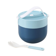 Mug à soupe micro-ondable avec couvercle (1 pièce)
