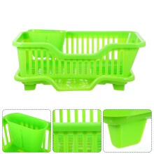 Égouttoir à vaisselle en plastique vert 10,5 x 6,3 x