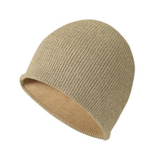 Bonnet sans revers unisexe en laine tricotée, couleur unie